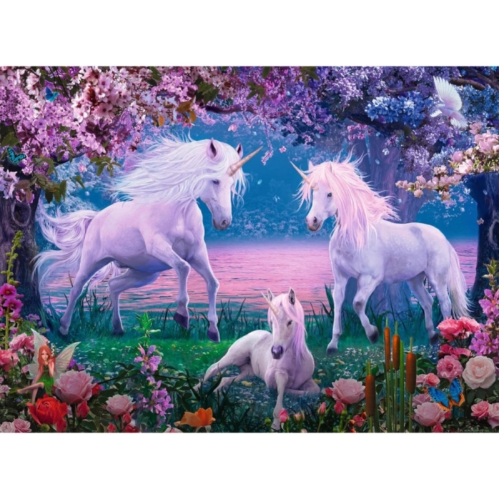 unicorni incantati - puzzle 100 pezzi xxl