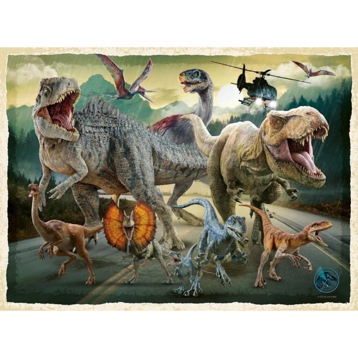 jurassic world - puzzle 200 pezzi xxl