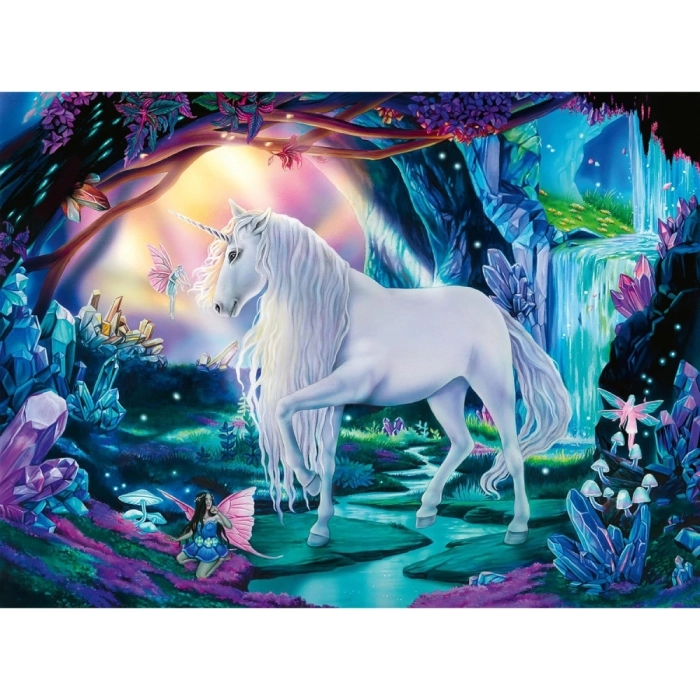 unicorno di cristallo - puzzle 300 pezzi xxl