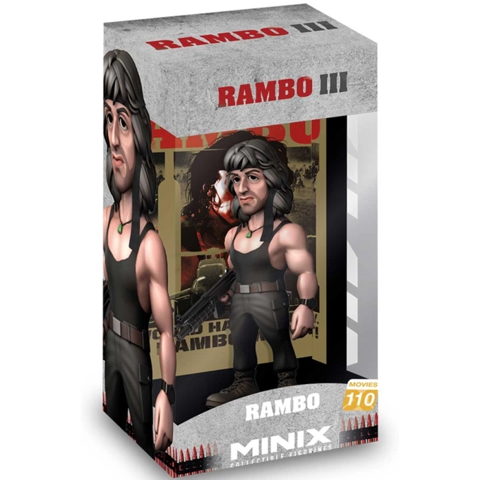 rambo - rambo con la maglietta - movies 110 - minix collectible figurines