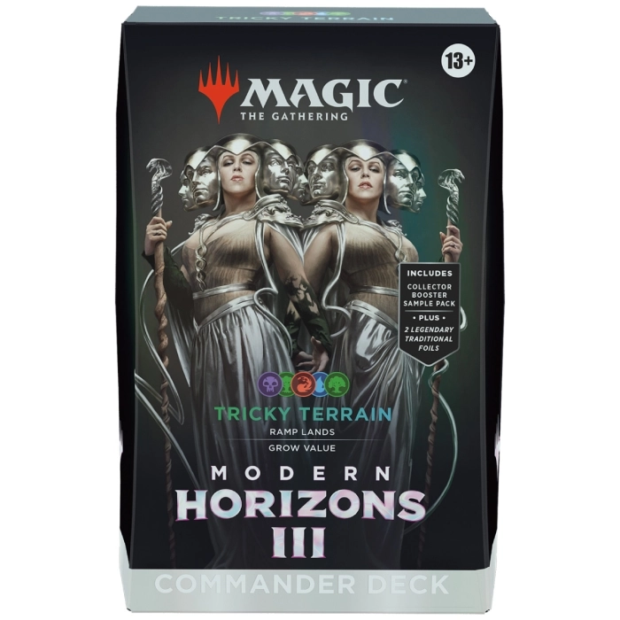 magic the gathering - modern horizons - tricky terrain - mazzo commander (eng)