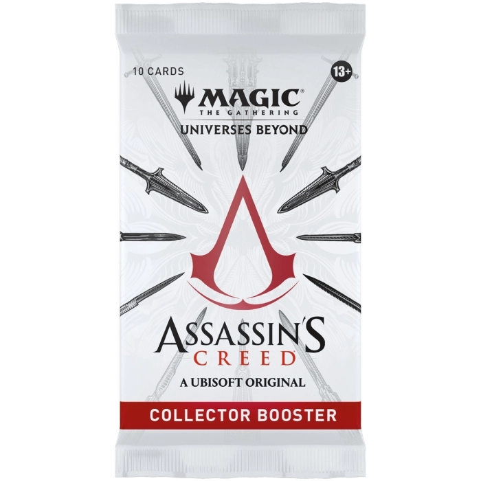 magic the gathering - universes beyond: assassin's creed - collector booster - bustina singola 10 carte (eng)