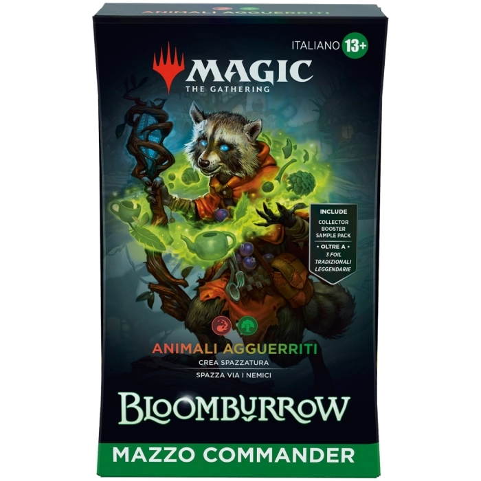magic the gathering - bloomburrow - animali agguerriti - mazzo commander (ita)