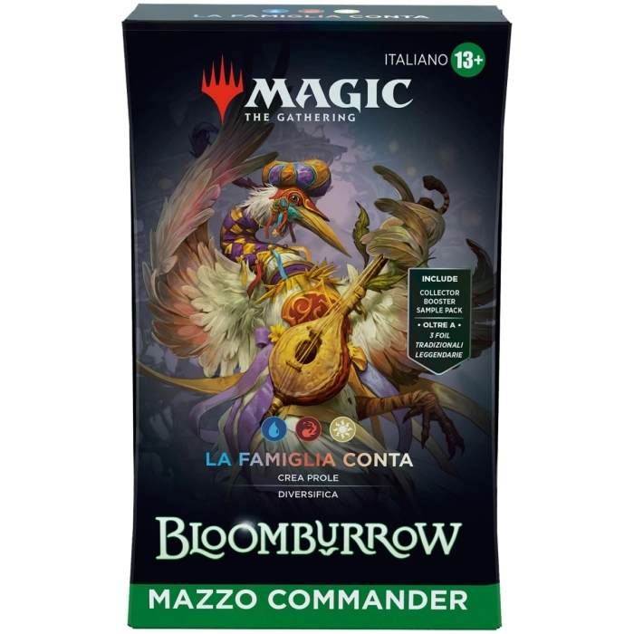 magic the gathering - bloomburrow - la famiglia conta - mazzo commander (ita)