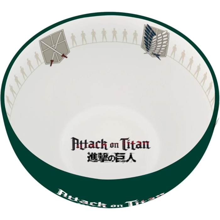 attack on titan - ciotola in ceramica con stemma