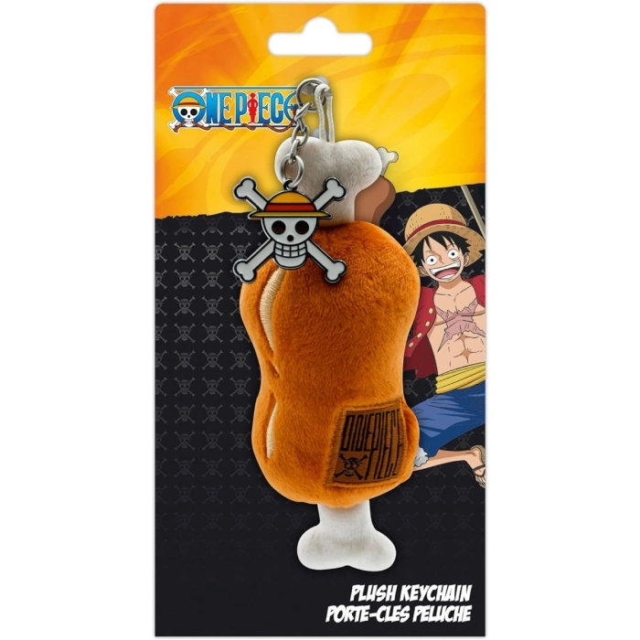 one piece - plush keychain - meat on a bone