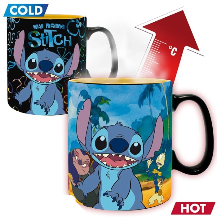 disney: lilo & stitch - tazza heat change 460ml - stitch: 3