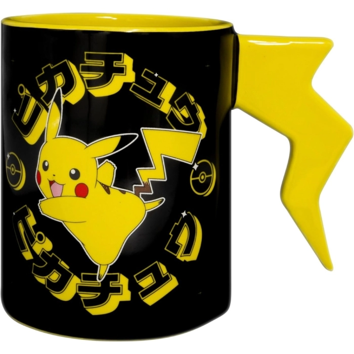 pokemon - tazza 3d - fulmini di pikachu