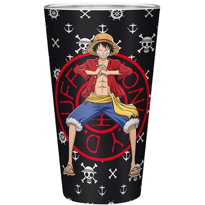 one piece - bicchiere large 400ml - luffy