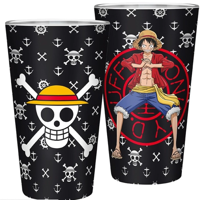 one piece - bicchiere large 400ml - luffy