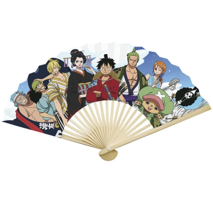 one piece - ventaglio equipaggio cappello di paglia