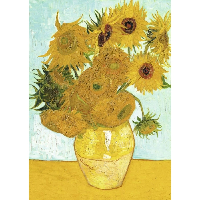 van gogh: vaso di girasoli - puzzle 1000 pezzi: 2