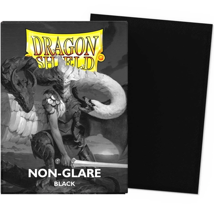 dragon shield standard sleeves - non-glare black matte (100 bustine protettive)