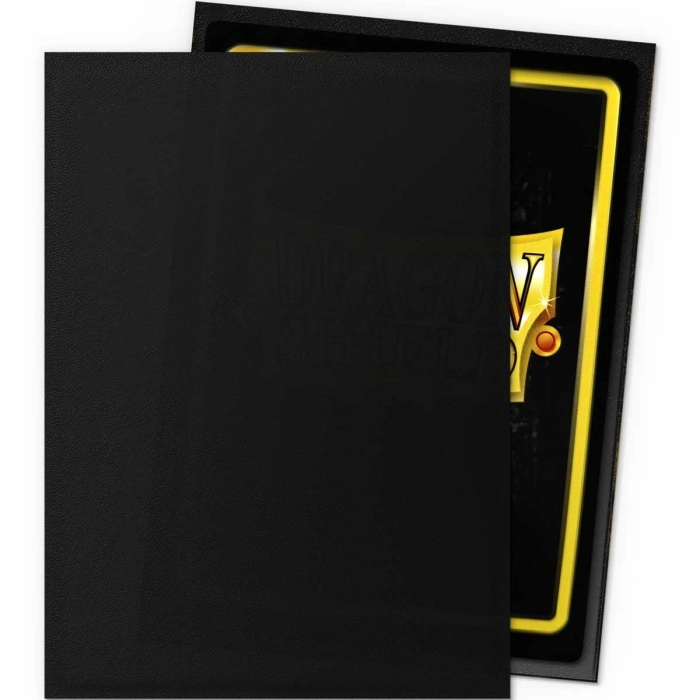 dragon shield standard sleeves - non-glare black matte (100 bustine protettive)