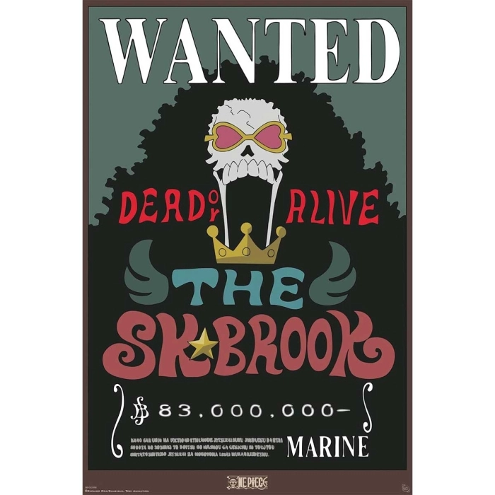 one piece - poster maxi 91,5x61cm - wanted brook