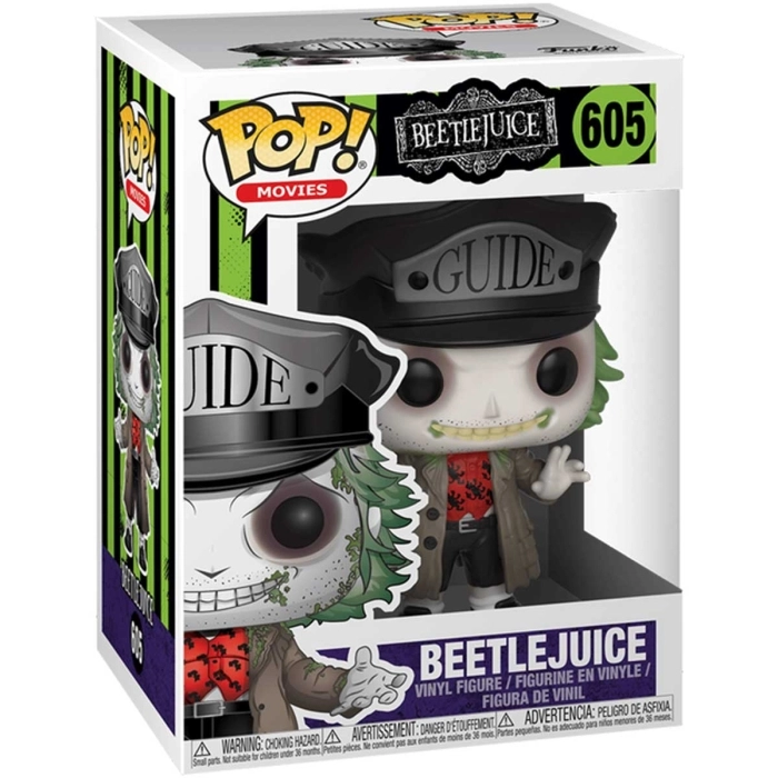 beetlejuice - beetlejuice guide with hat 9cm - funko pop 605