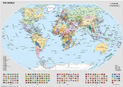 mappamondo politico - puzzle 1000 pezzi: 2