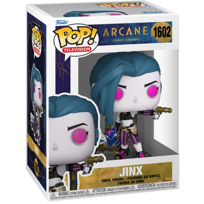 arcane: league of legens - jinx 9cm - funko pop 1602