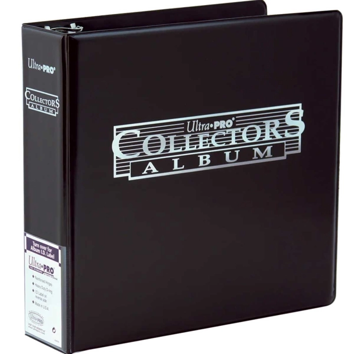 collectors album - raccoglitore ad anelli 9 tasche - nero