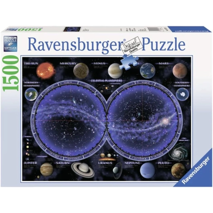 planisfero celeste - puzzle 1500 pezzi: 1
