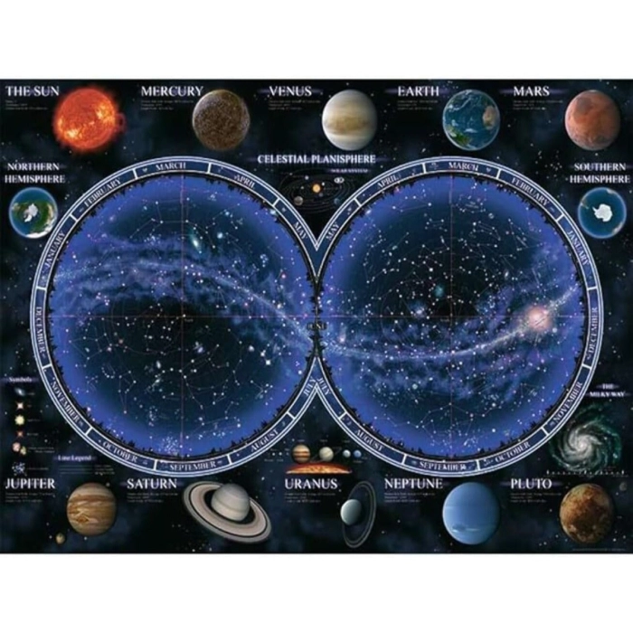 planisfero celeste - puzzle 1500 pezzi: 2