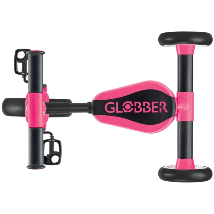 globber - learning trike - triciclo 2 in 1 - rosa neon: 3