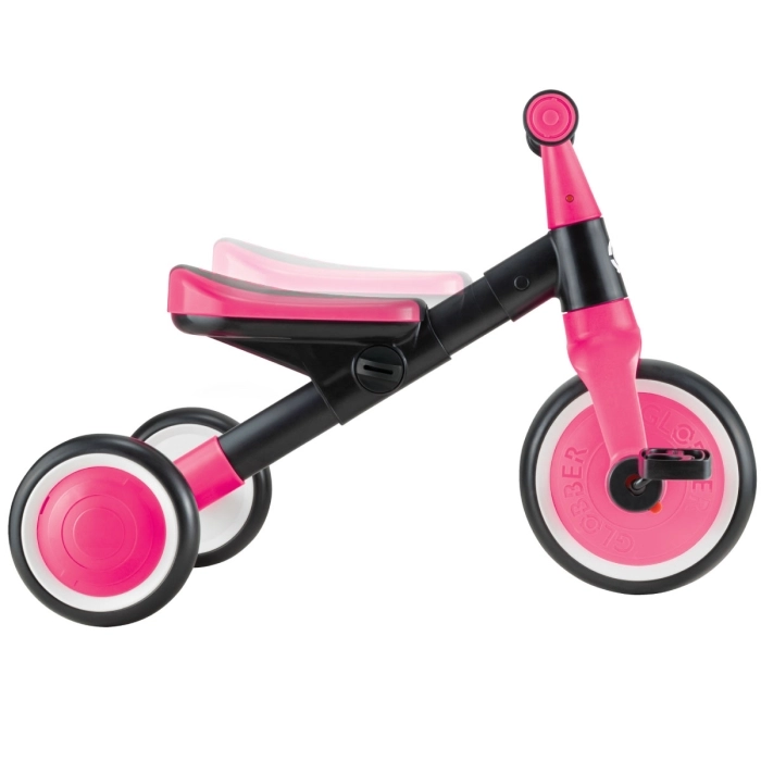 globber - learning trike - triciclo 2 in 1 - rosa neon: 4