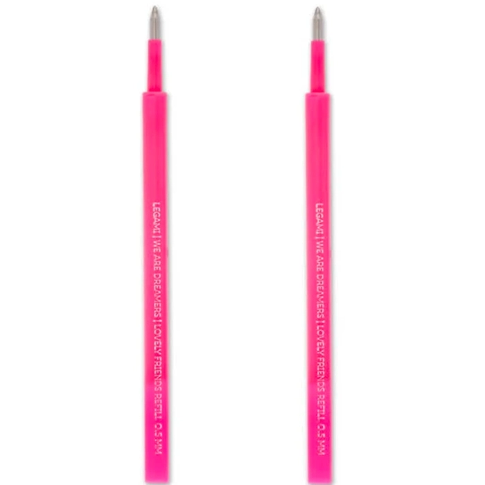 set di 2 refill per penna gel - lovely friends - neon pink: 1