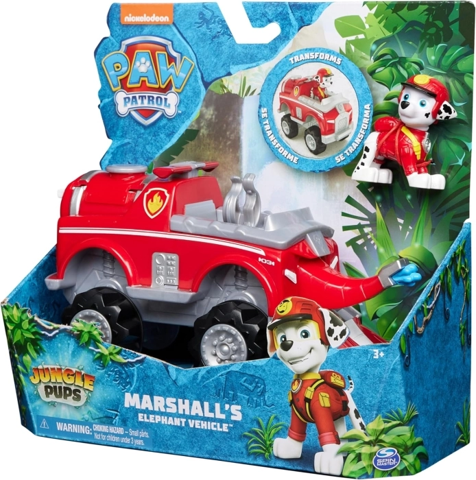 paw patrol jungle pups - veicolo giungla marshall