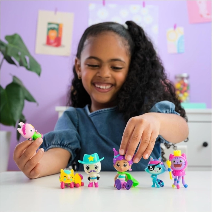 gabby's dollhouse - set deluxe con personaggi - versione celebration: 4