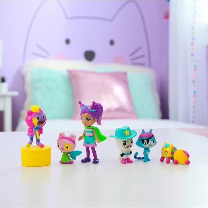 gabby's dollhouse - set deluxe con personaggi - versione celebration: 6