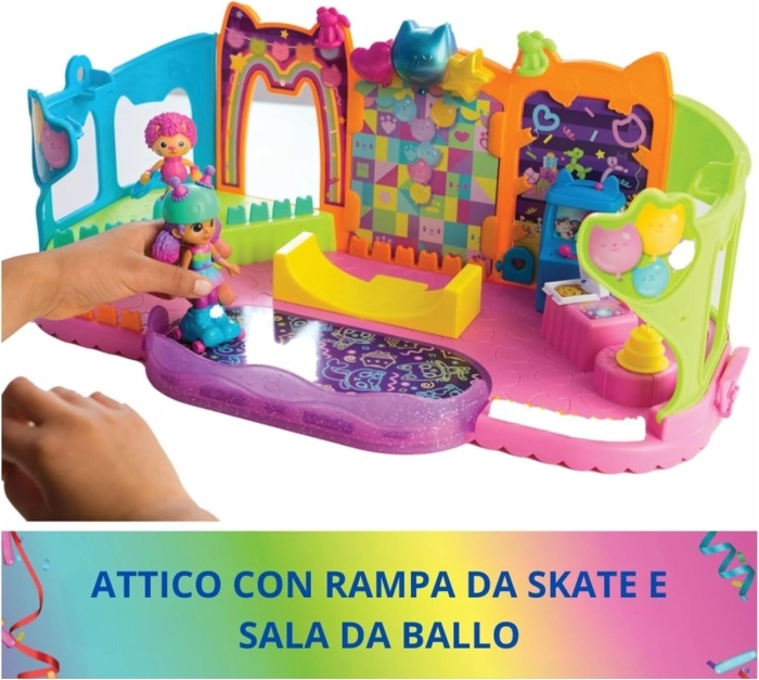 gabby's dollhouse - attico a tema festa