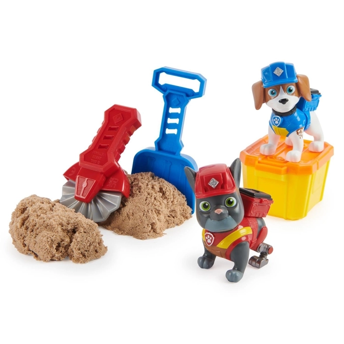 paw patrol rubble and crew - set 2 personaggi con accessori - modello assortito: 2