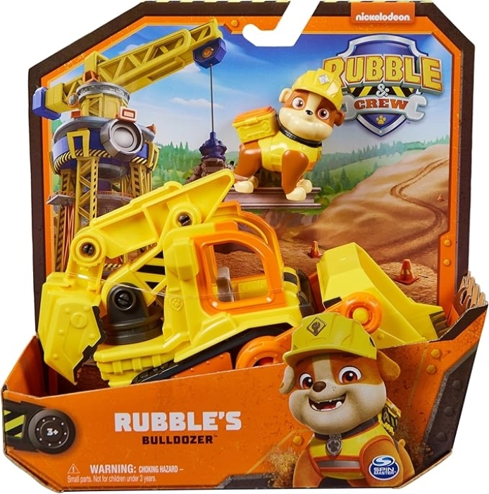 paw patrol rubble and crew - veicolo tematizzato di rubble
