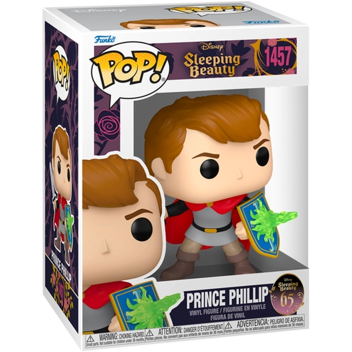disney: sleeping beauty 65th anniversary - prince philip 9cm - funko pop 1457: 1