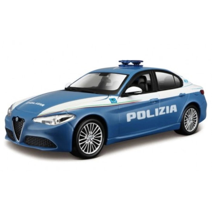 auto burago polizia - 1:24 - modello assortito: 2