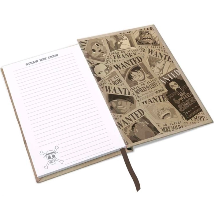 one piece - notebook  a5 - wanted luffy