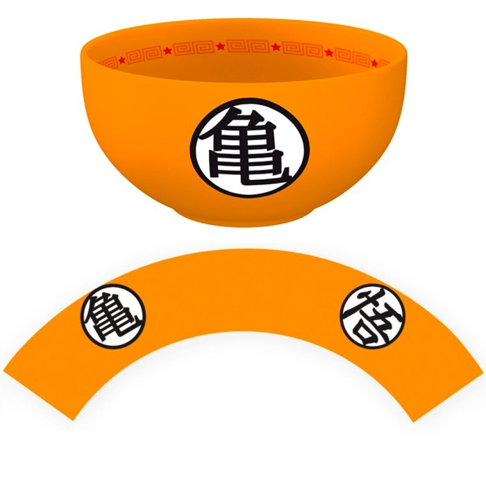 dragon ball - ciotola in ceramica - goku's symbols