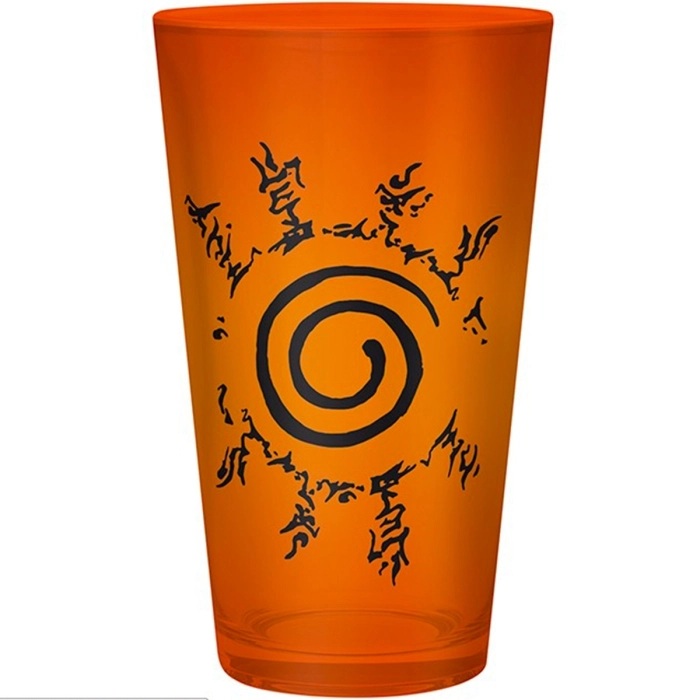 naruto shippuden - bicchiere large 400ml - konoha & seal: 2