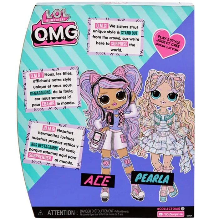 lol surprise omg - ace - fashion doll 25cm: 6