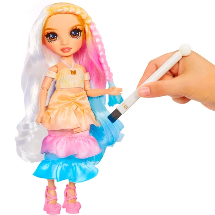 rainbow high - watercolor & create - brown eyes - fashion doll 28cm: 4