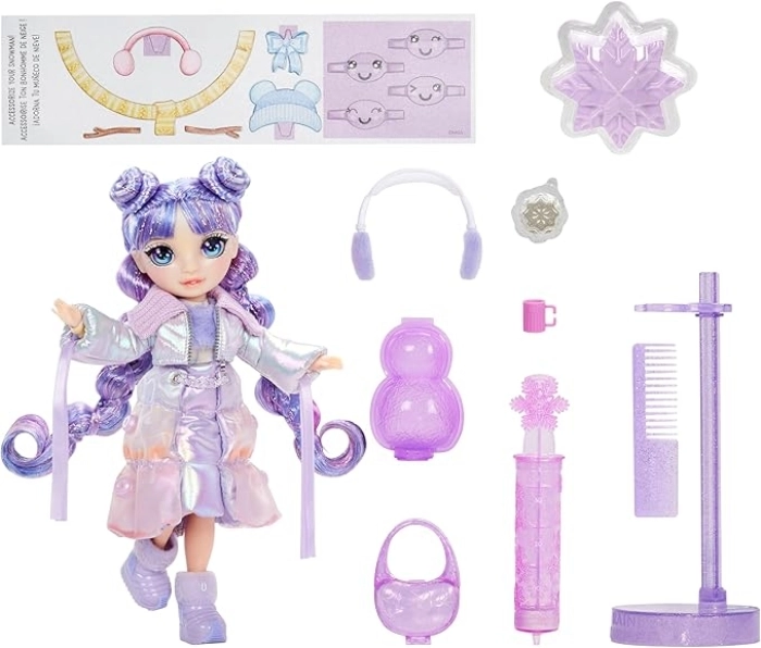 rainbow high - winter wonderland - violet - fashion doll 28cm: 3