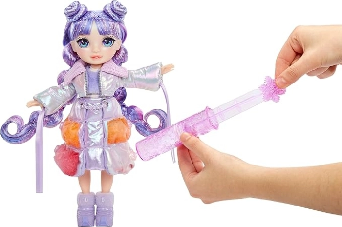 rainbow high - winter wonderland - violet - fashion doll 28cm: 5