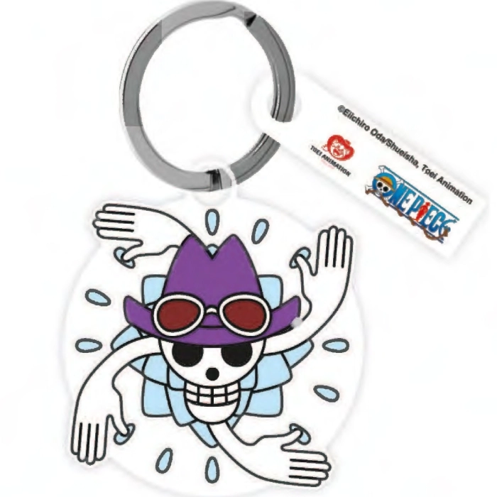 one piece - portachiavi plexiglass - nico robin logo