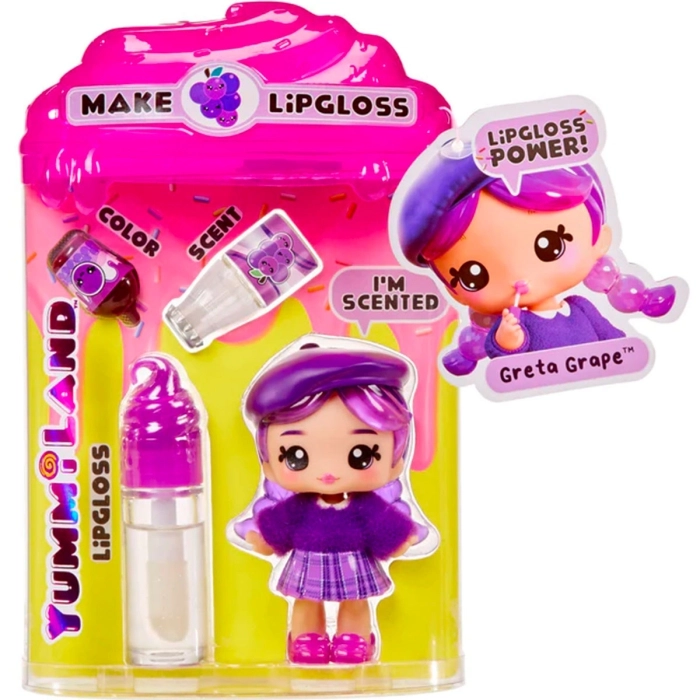 yummiland - lipgloss doll - greta grape