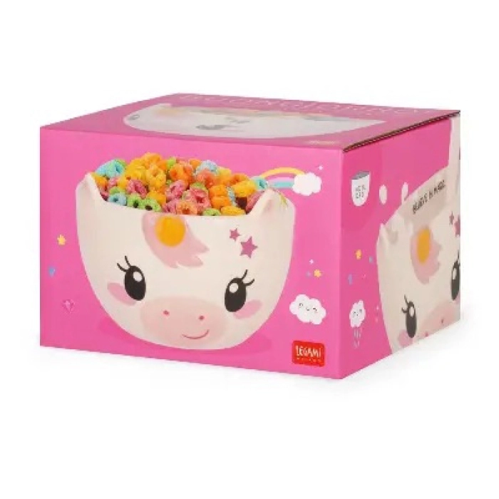ciotola da colazione in gres - buongiorno! - unicorn