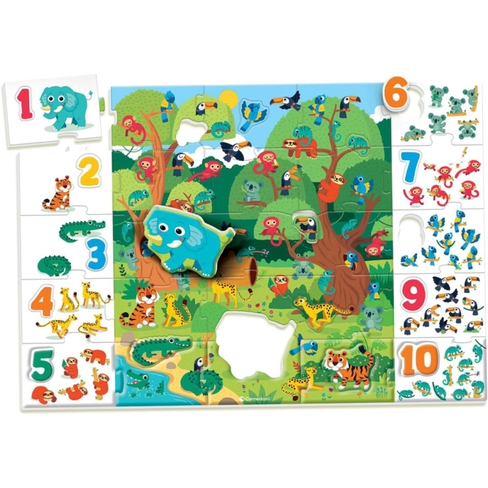 sapientino montessori - il puzzle gigante dei numeri: 2