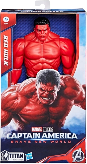 captain america brave new world - hulk rosso titan hero di 30cm: 1