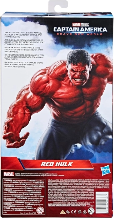 captain america brave new world - hulk rosso titan hero di 30cm: 4
