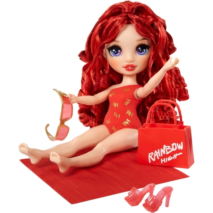 rainbow high - swim and style - ruby - fashion doll 28cm: 5